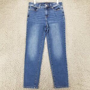 Talbots Jeans Womens 6 Blue Straight Leg Stretch Denim
